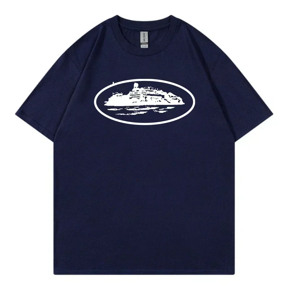 Unisex Vintage Trend Printed Casual Crew Neck Cotton Short SleeveT-shirts  