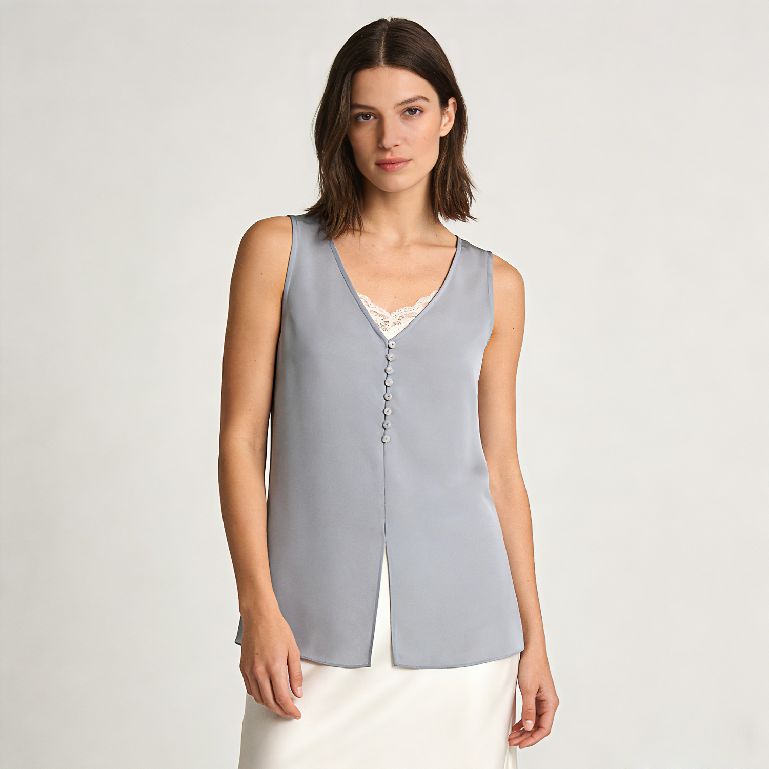 100% Mulberry Silk Tank Sleeveless REAL SILK LIFE