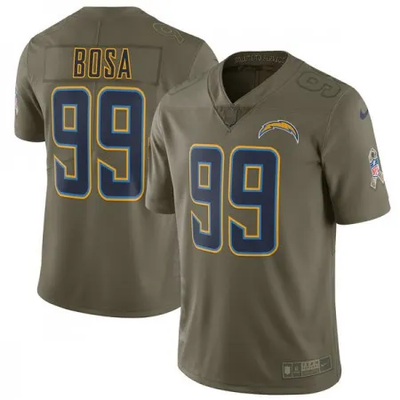 Men's  Los Angeles Chargers #99 Joey Bosa Olive Salute To Service Limited Stitched NFL Jersey