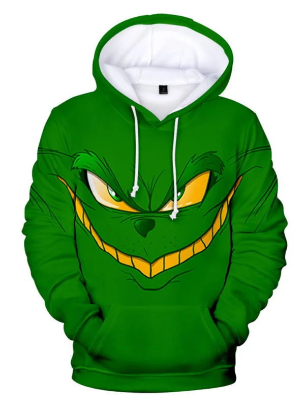 Christmas 3D printed pullover sweatshirt Flusfy