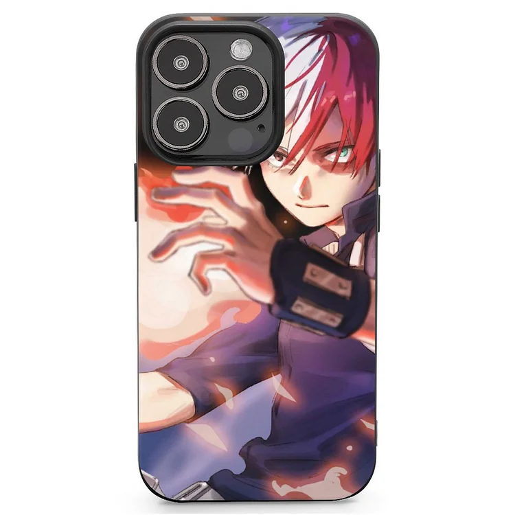 Shoto Todoroki Anime My Hero Academia Phone Case(39) Mobile Phone Shell IPhone 13 and iPhone14 Pro Max and IPhone 15 Plus Case - Heather Prints Shirts