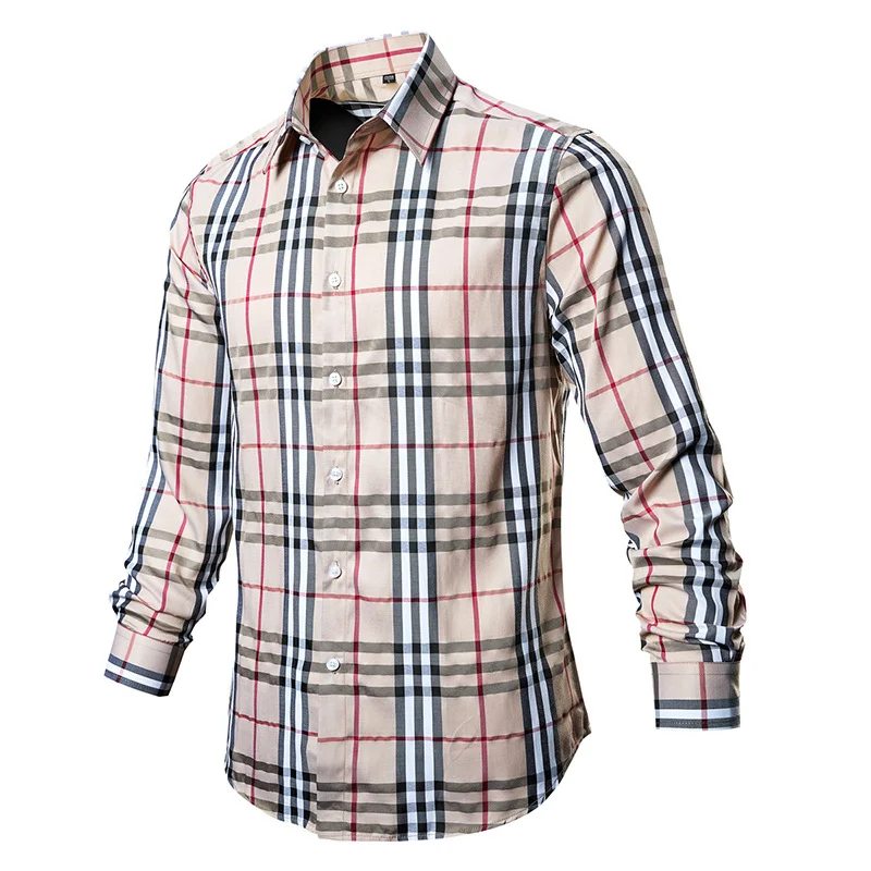Men's Casual Plaid Shirt