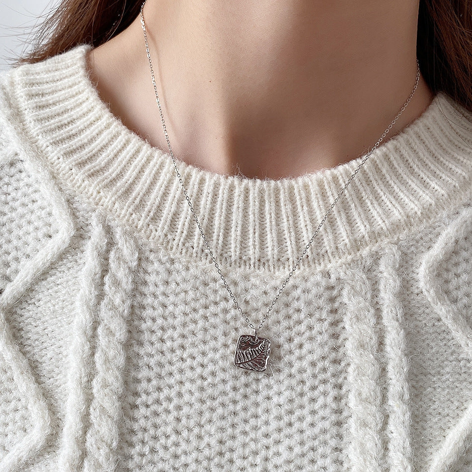 925 Sterling Silver Geometric Silver Necklaces