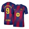LEWANDOWSKI #9 Barcelona Home Authentic Soccer Jersey 2025/26