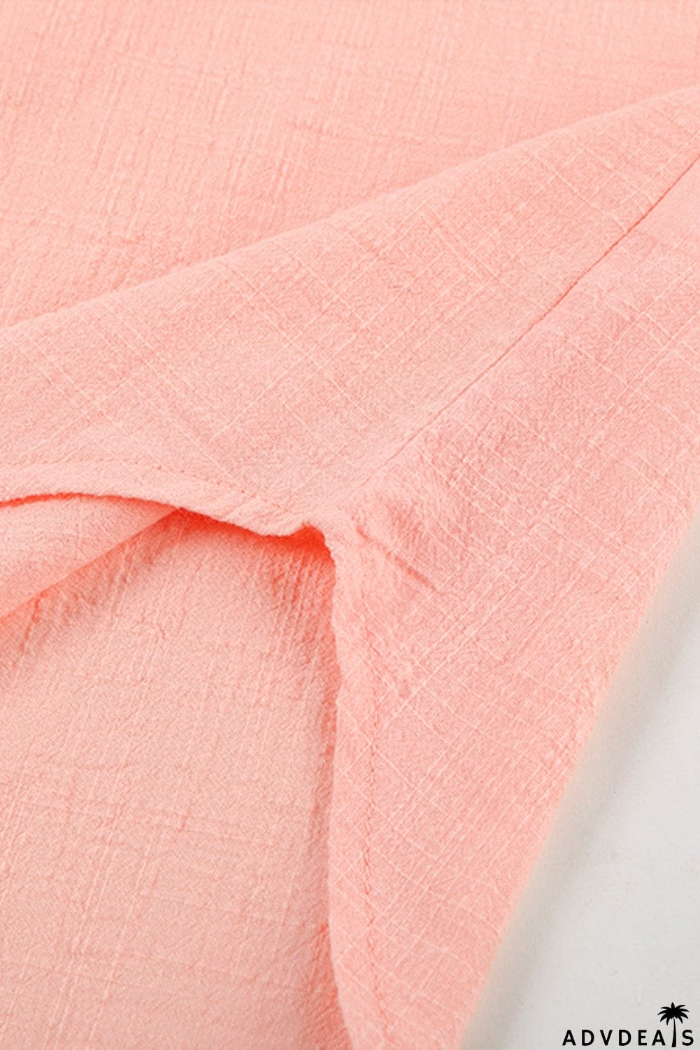 Turn-down Collar Button Front Tank