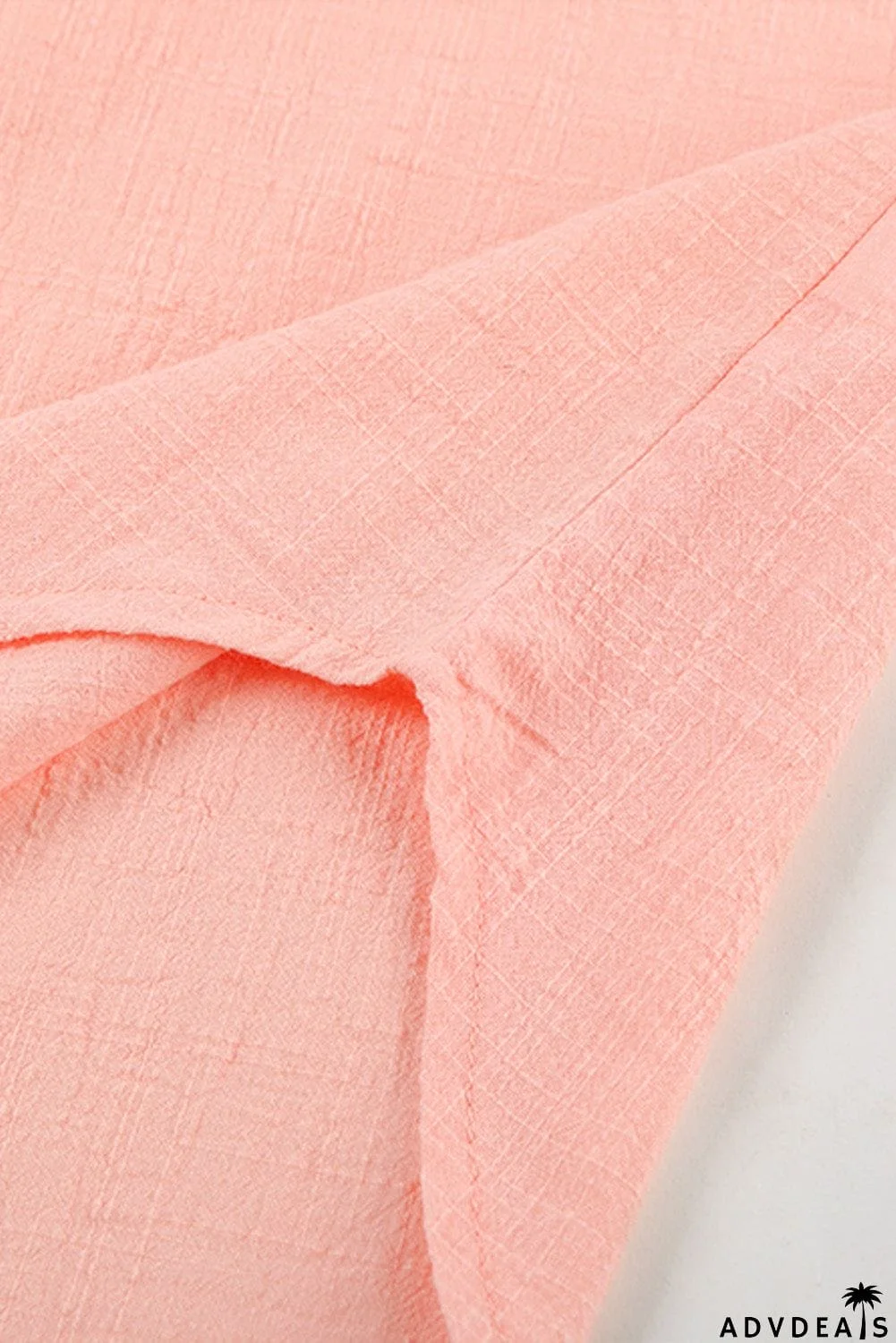 Turn-down Collar Button Front Tank