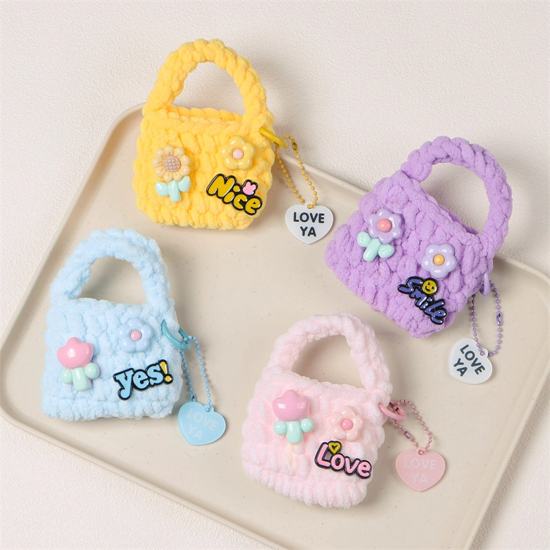 Girl’S Polyester Flower Minimalist Square Zipper