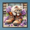 Diamond Painting -DIY Full Round Drill Cute Cat(40*40 CM)