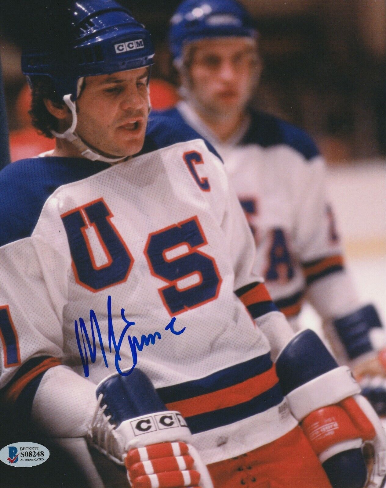 MIKE ERUZIONE Signed TEAM USA 8x10 Photo Poster painting w/ Beckett COA