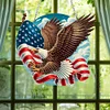 (US Local)US Flag Eagle Diamond Art Hanging Pendant 5D DIY Diamond Painting Dots Pendant