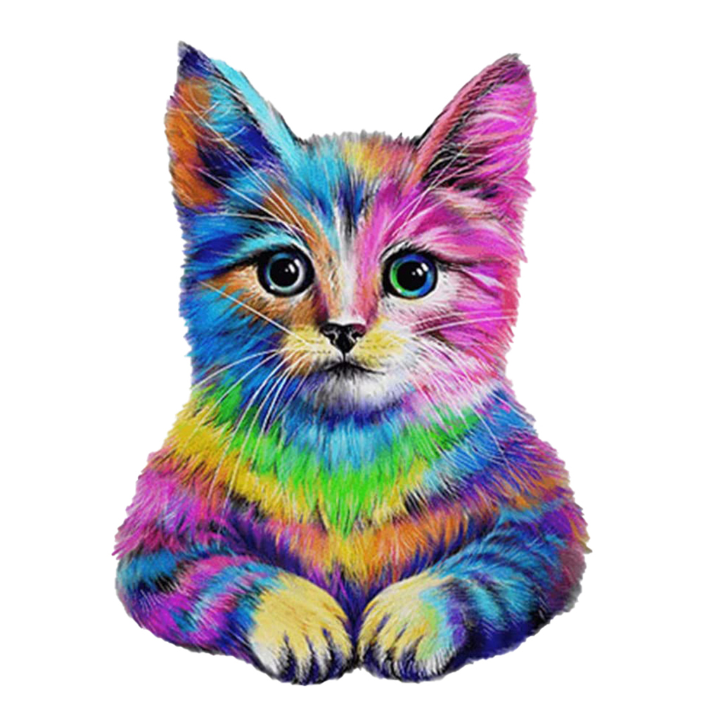 

Color Cat - 11CT Stamped Cross Stitch - 40*50CM, 501 Original
