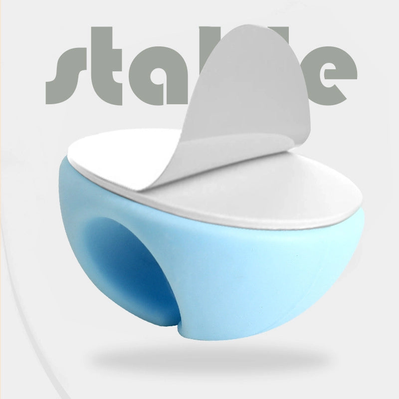 Desktop Data Cable Charging Cable Storage Phone Earphone Cable Office Bed Head Wall Cable Clamp Wire Holder Cord Manager