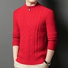 Thickened warm half-zip knitted bottoming sweater
