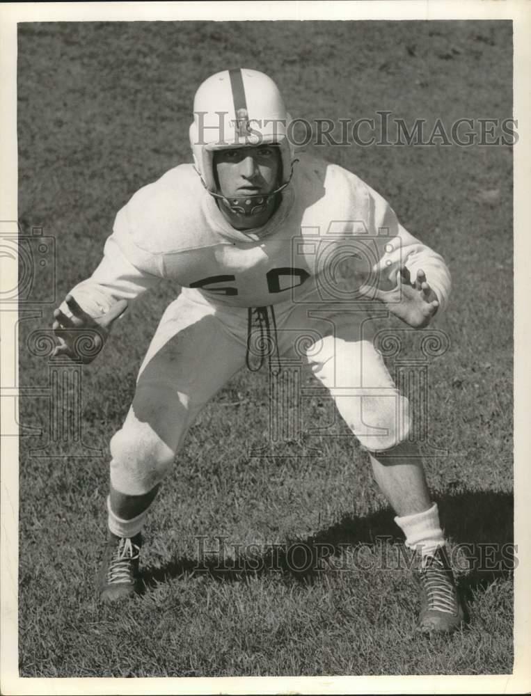 Press Photo Poster painting Philip Schuyler High School Football Player Jack McGivern