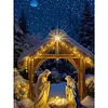 Snow Jesus Full DIY 5D Round Drill Diamond Painting Kit for Adult 30x40cm