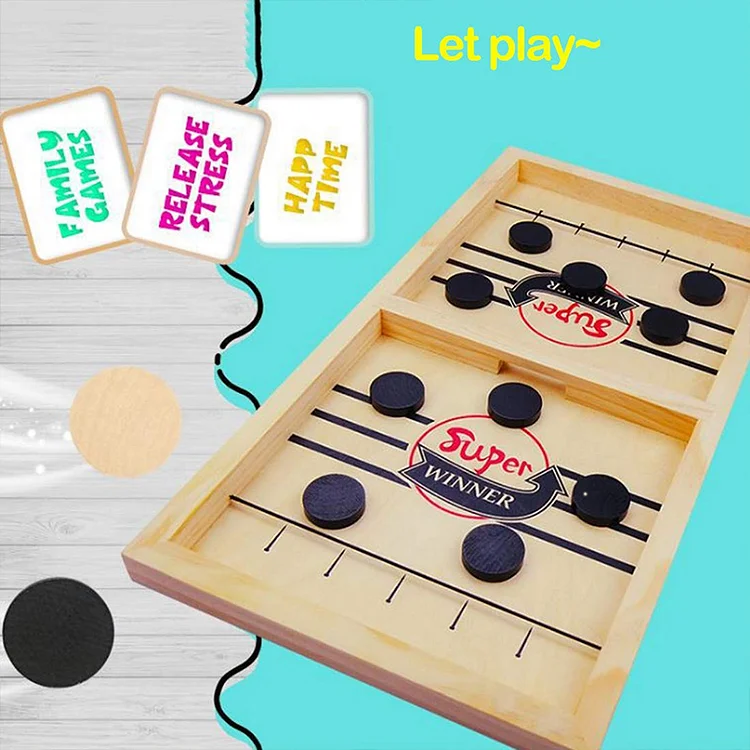 Fast Sling Puck Game,Sling Puck Game,Super Winner Games Toy,Paced Winner Board Games Toys for Kids & Adults Large Size