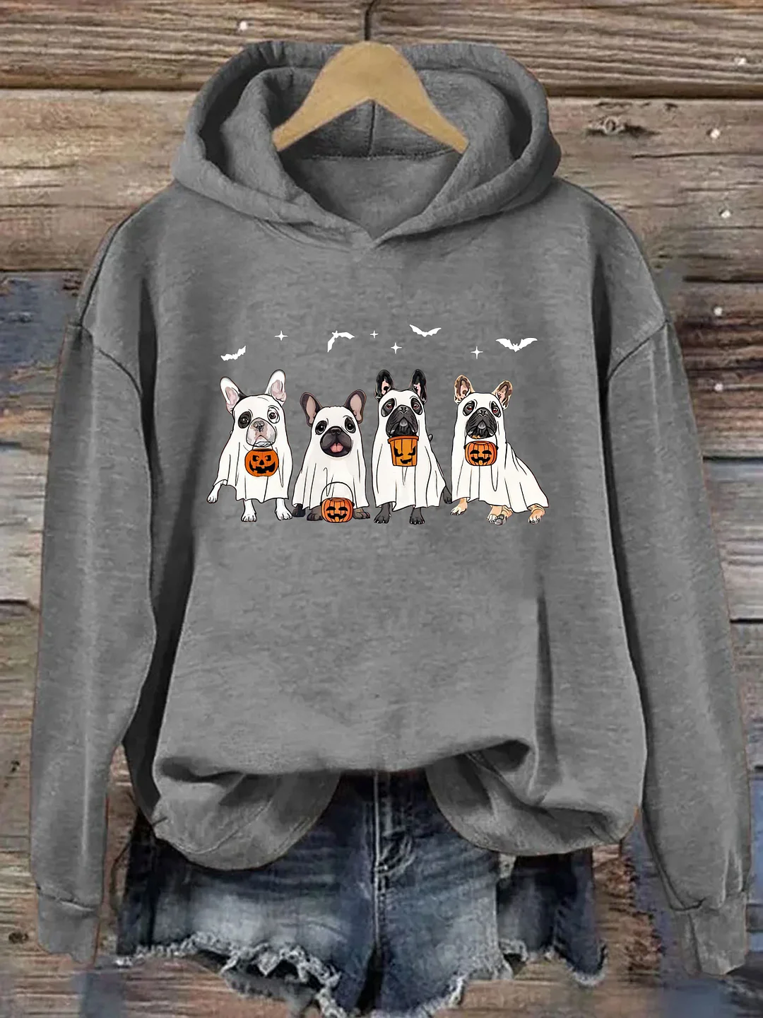 Frenchie Ghost Dog Hoodie 