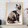 Brown Cat-Special Shaped Diamond Painting