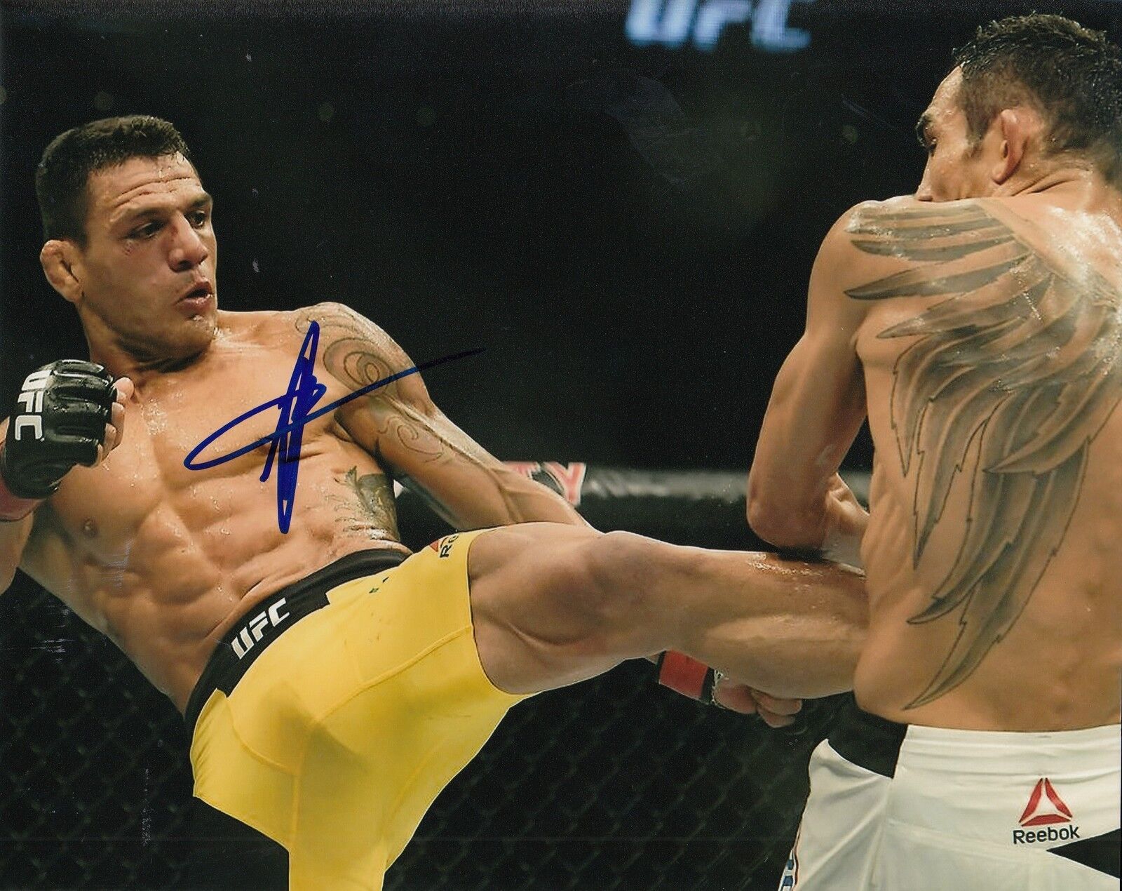 RAFAEL DOS ANJOS signed (UFC) MMA FIGHTING RDA Welterweight 8X10 Photo Poster painting W/COA #1