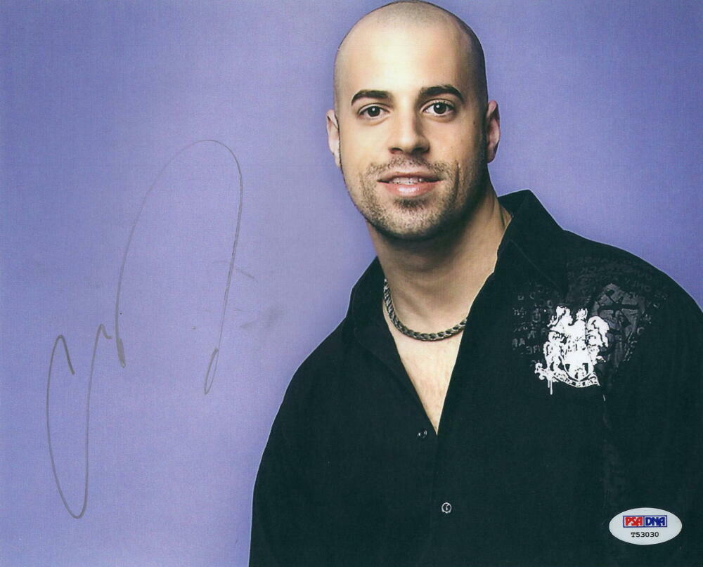 CHRIS DAUGHTRY SIGNED AUTOGRAPH 8x10 Photo Poster painting - IT'S NOT OVER, LEAVE THIS TOWN, PSA