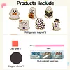 Special Shaped Diamond Painting Fridge Magnets Halloween Ghost 6Pcs Kit