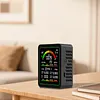9 In 1 Multifunctional Air Quality Detector Carbon Dioxide Airs Tester Gas Detector LCD Screen Temperature/Humidity Tester Noise/CO2/TVOC/AQI/C6H6/HCHO/CO Detect