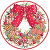 DIY Christmas Wreath Wall Hanging Cross stitch Kit - 11CT Stamped