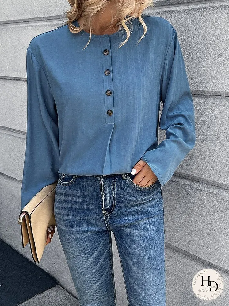 Blouses Bohemian Casual Solid Blouse for Women