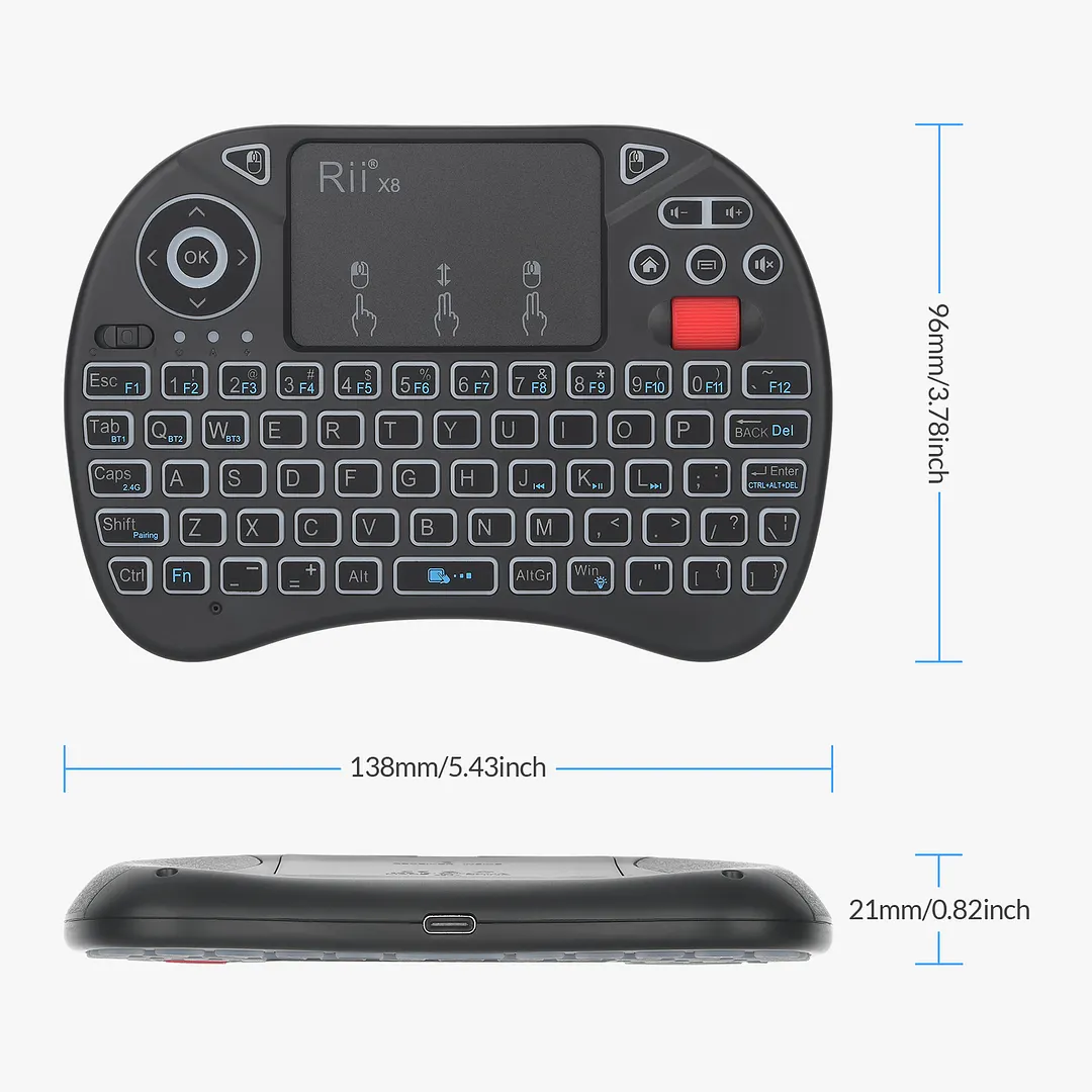 Rii X8BT Wireless Bluetooth keyboard 