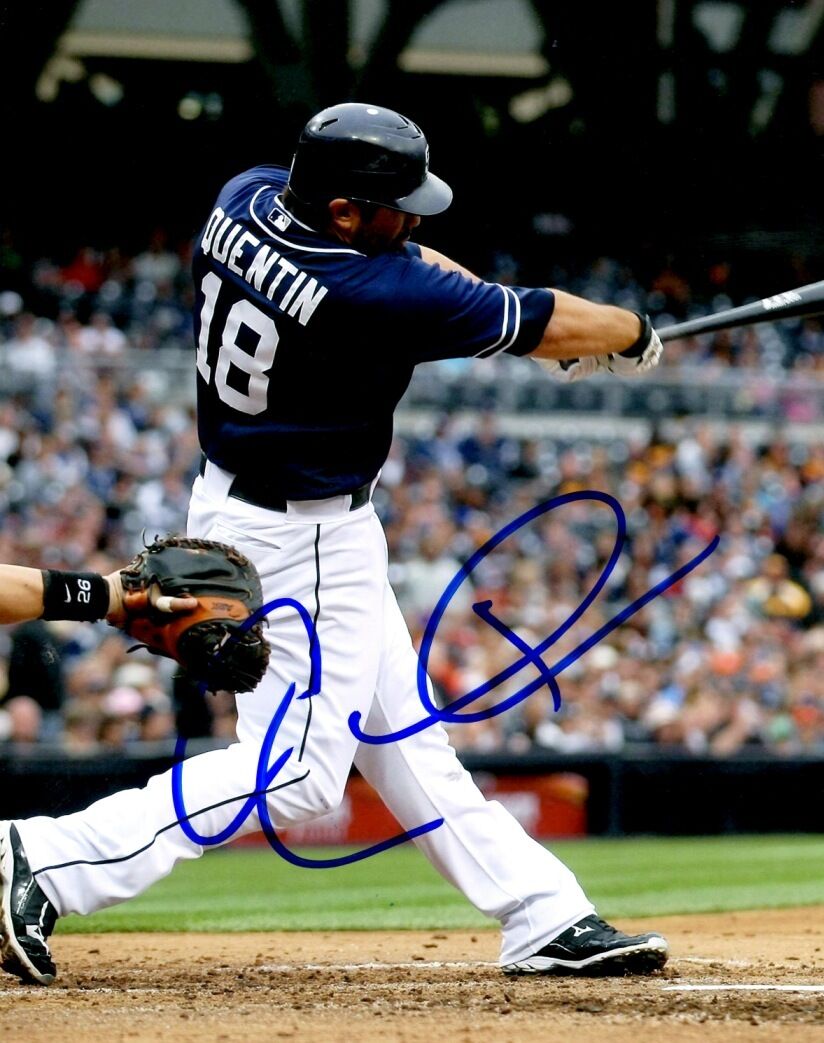 AUTOGRAPHED 8x10 CARLOS QUENTIN San Diego Padres Photo Poster painting W/COA