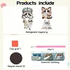 4PCS 2D/Flat Acrylic DIY Diamond Art Fridge Magnet Kit Ragdoll Cat Design DIY Art Fridge Magnet Refrigerator Sticker Magnetic Diamond Art Decor Refrigerator Mailbox Home Decoration DIY Crafts