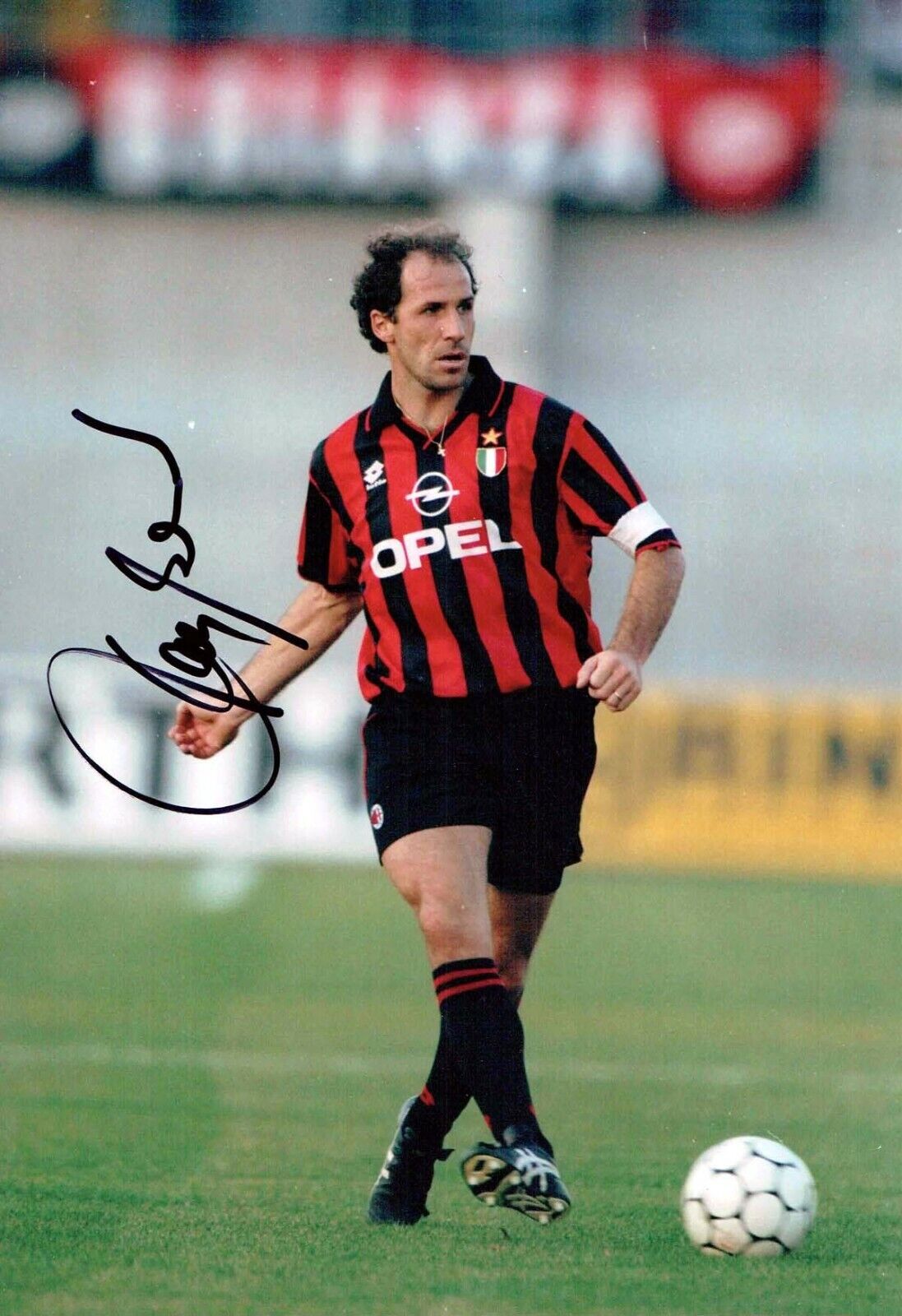 Franco BARESI Signed Autograph 12x8 Photo Poster painting 1 AFTAL COA Italy AC Milan Legend RARE