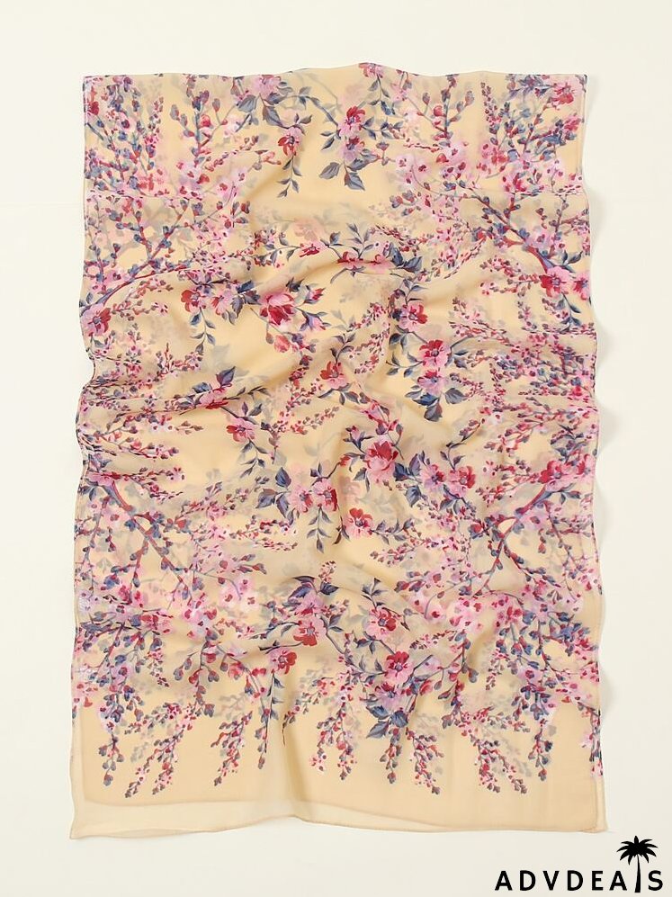Floral Print Scarf