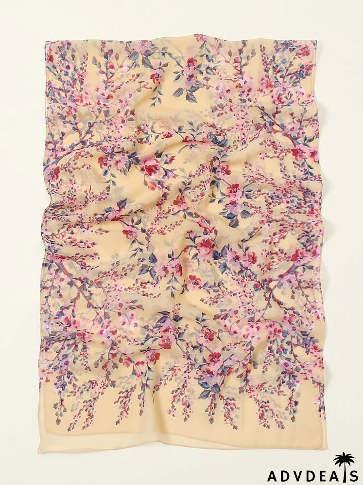 Floral Print Scarf