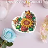 Sonnenblume DIY Diamond Painting herzförmige Schmuckschatulle dekorativer Aufbewahrungskoffer