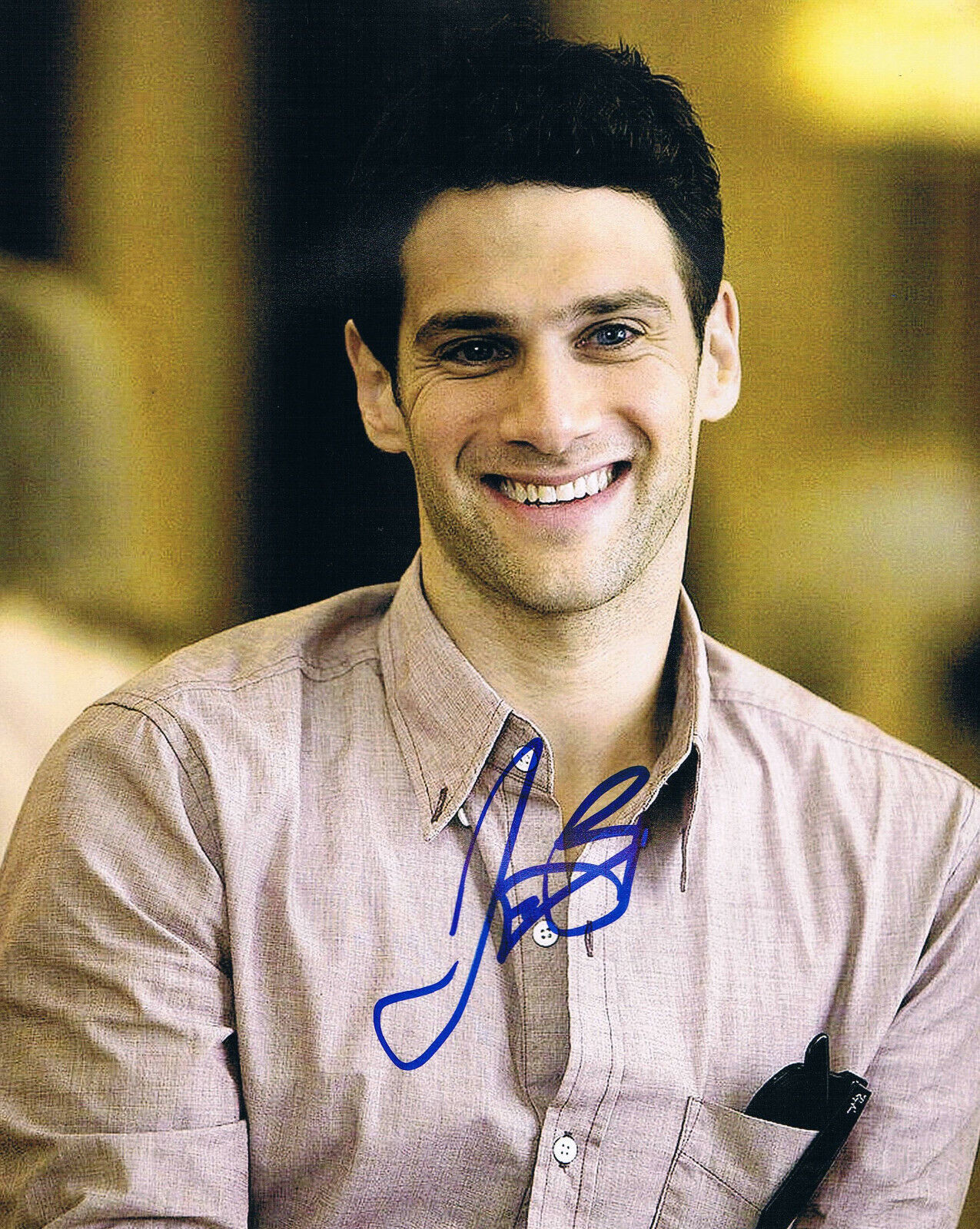 Justin Bartha 1978- genuine autograph Photo Poster painting 8x10