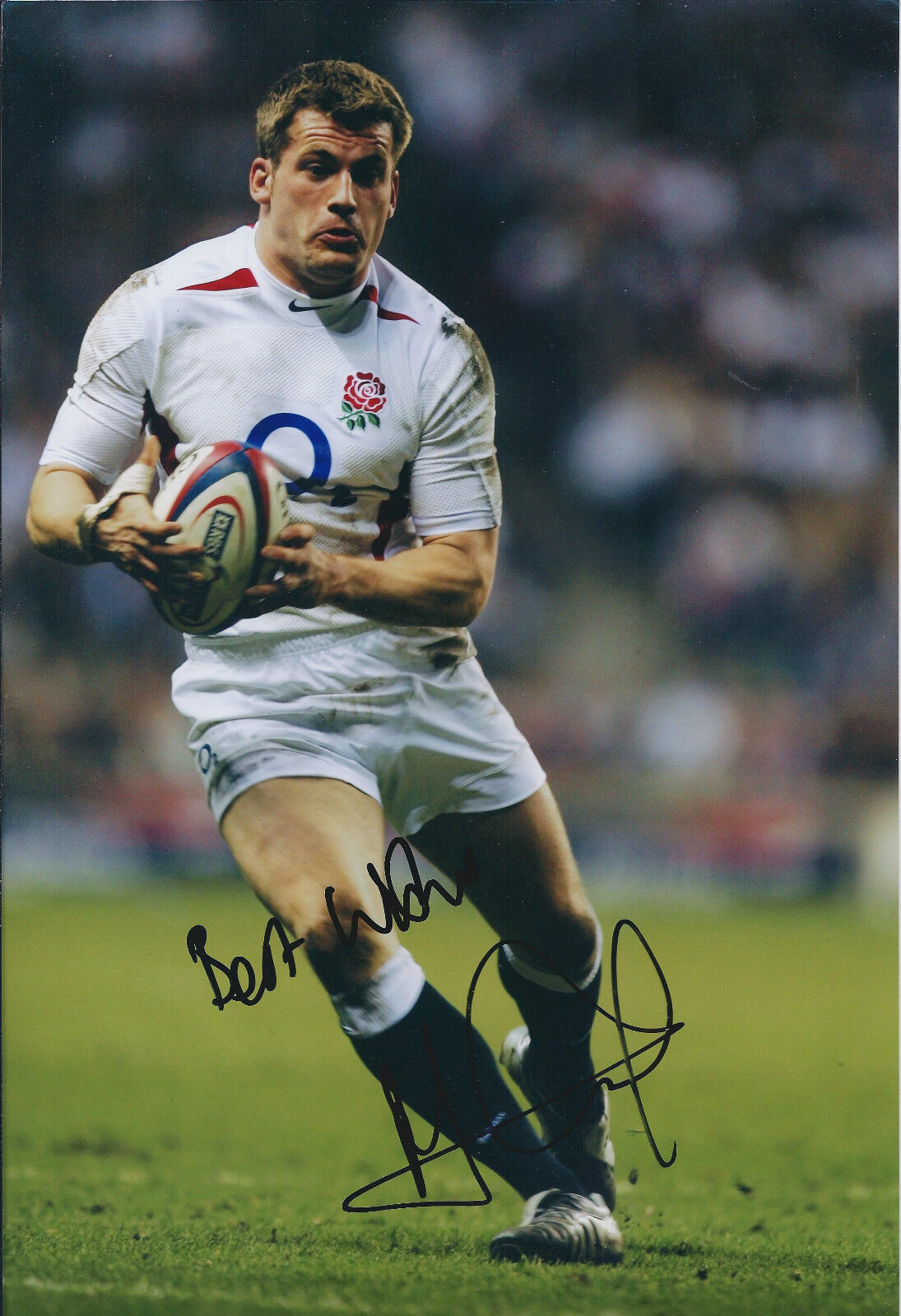 Mark CUETO Signed Autograph 12x8 Photo Poster painting AFTAL COA RUGBY RFU England World Cup