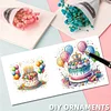 6pcs Diamond Painting Happy Birthdays to You Greeting Card with Envelope for Family Friends Holiday Gift Congratulations