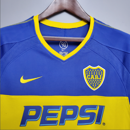 Retro Boca Juniors 03/04 Home Football Jersey Thai Quality