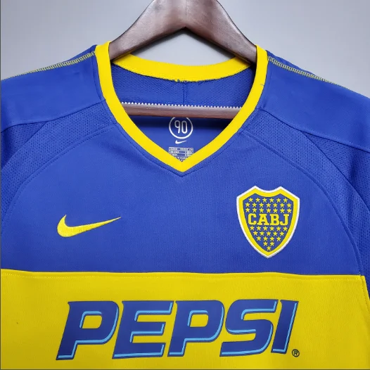 Retro Boca Juniors 03/04 Home Football Jersey Thai Quality