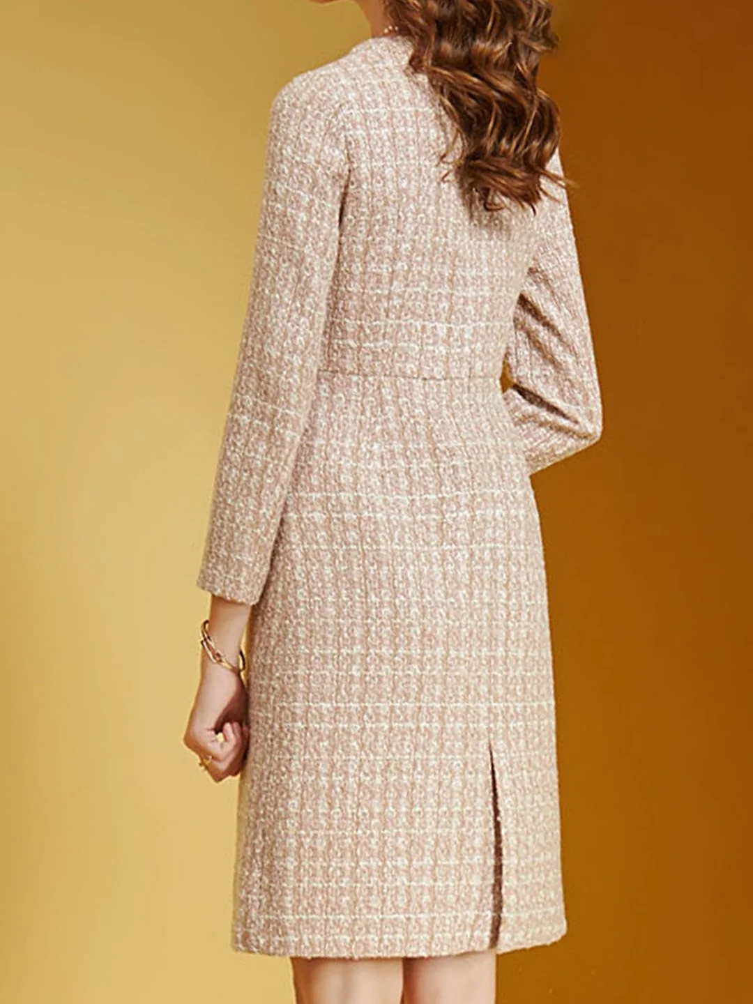 Apricot Dresses Sheath Date Dresses