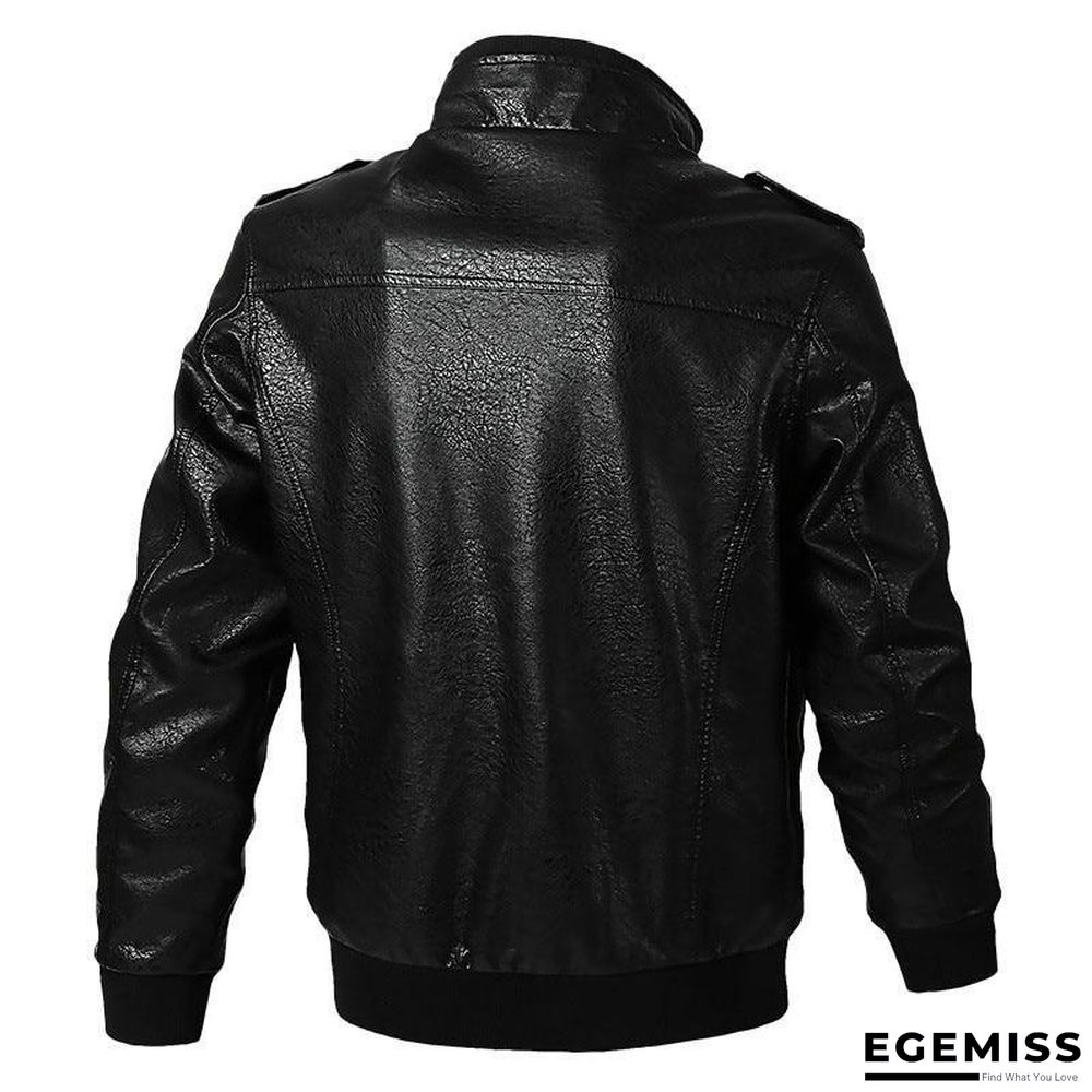 Faux Leather Jacket Men Windproof Outwear Military Army Pilot Bomber PU Leather Jacket Coat 6XL | EGEMISS