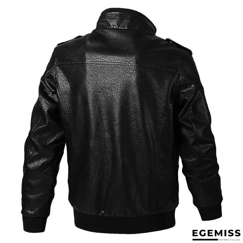 Faux Leather Jacket Men Windproof Outwear Military Army Pilot Bomber PU Leather Jacket Coat 6XL | EGEMISS