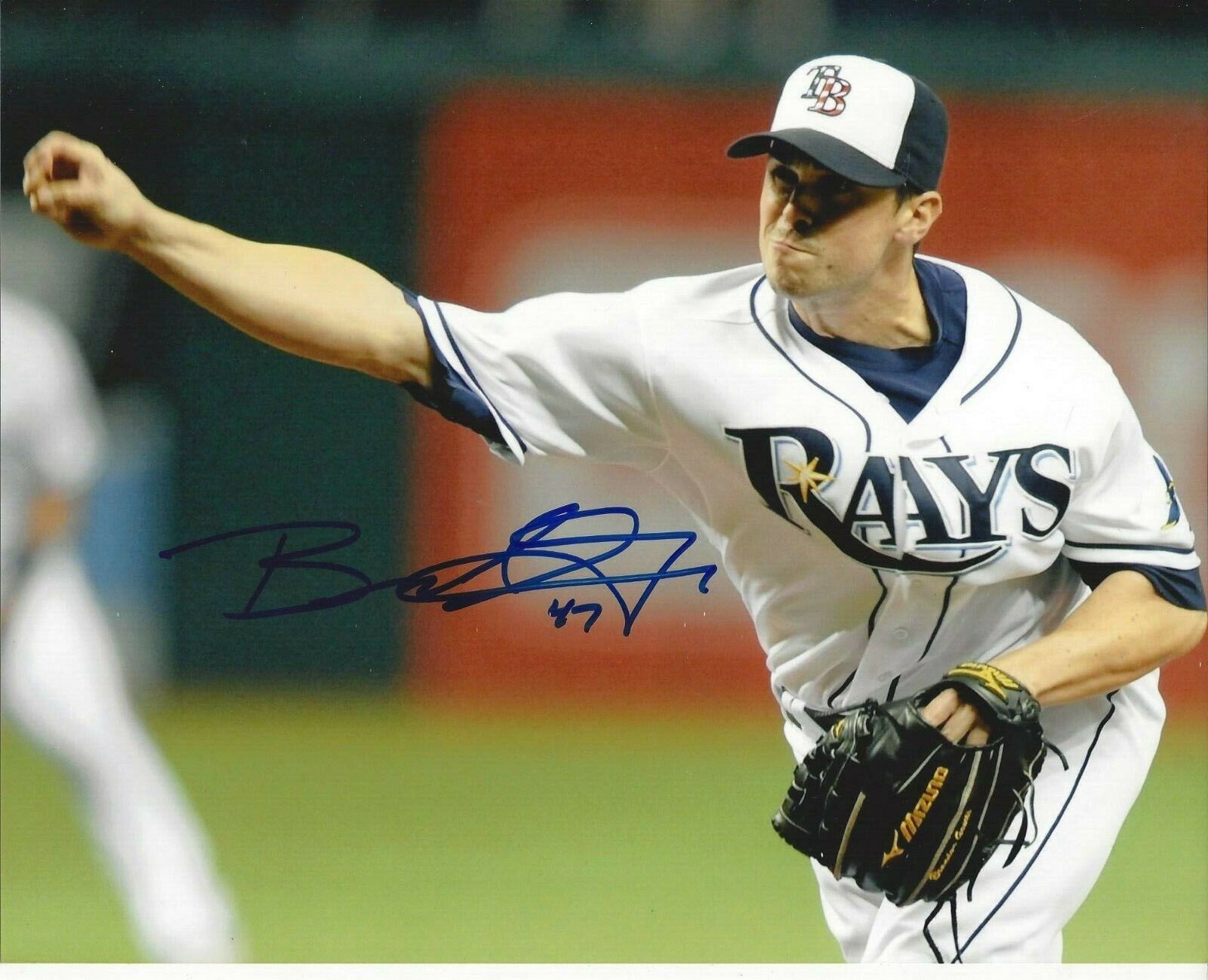 Brandon Gomes autographed 8x10 Tampa Bay Rays#S652