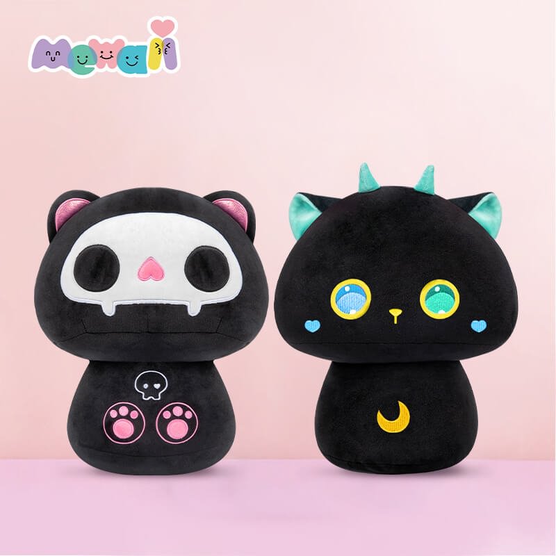 Mewaii® Magic Cat and Bone Kiki Kawaii Bundles Plush Pillow Squish Toy