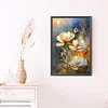 Diamond Painting-DIY Full Round Drill Orange Flowers(40*60 CM)
