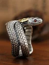 Viper Ring Open Adjustable Ring Men's Retro Punk Style Handmade Jewelry
