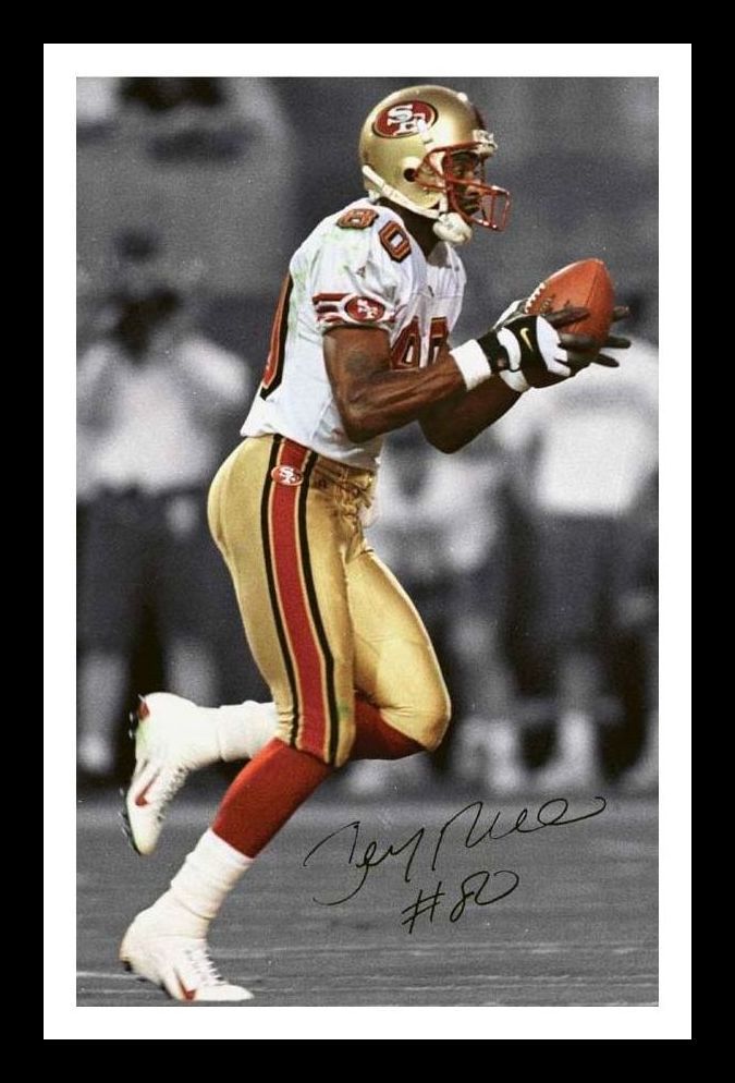 Jerry Rice - San Francisco 49ers Autograph Signed & Framed Photo Poster painting 1