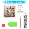 Croix en pierre J&eacute;sus sp&eacute;ciale en forme de 5d bricolage partiel diamants points kits d&rsquo;art en gemmes pour adultes d&eacute;butants d&eacute;coration int&eacute;rieure pein