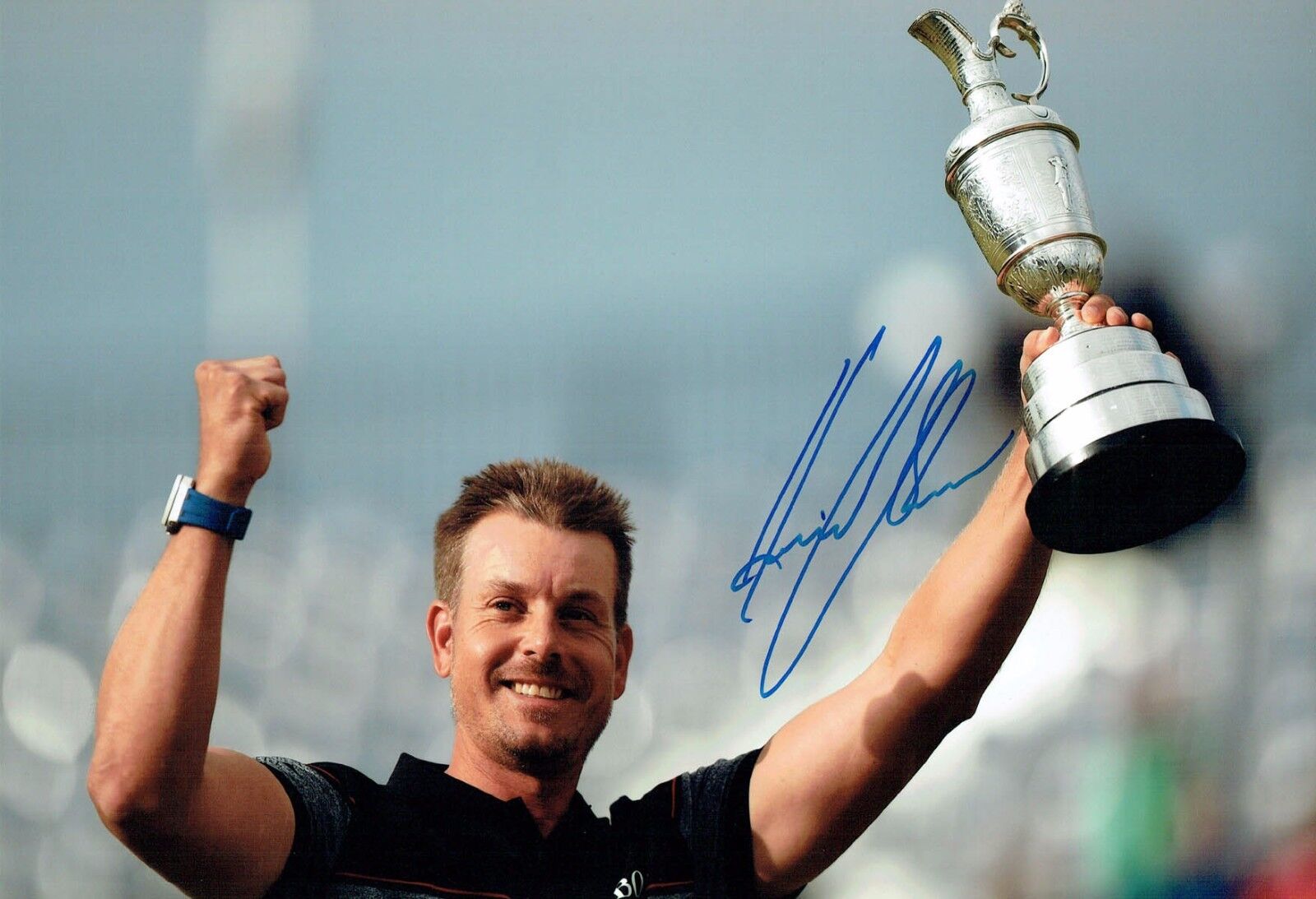 Henrik STENSON SIGNED Golf AUTOGRAPH 12x8 Photo Poster painting 3 AFTAL COA The Open Winner Golf